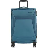 Travelite Chios Reisekoffer M Trolley Koffer 67cm 4 Rad / Rollen Dehnfalte TSA petrol
