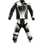 MUGENRACE Sidegun perforierte 2-Teiler Motorrad Lederkombi