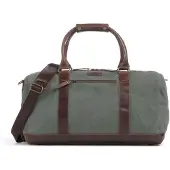 Buckle up BUCKLE & SEAM Reisetasche Willow Blu Canvas Weekender Green / Brown khaki