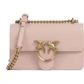 Pinko Umhängetasche Love One Mini DC Cipria - Antique Gold lachsfarben