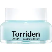 Torriden Feuchtigkeitscreme "DIVE-IN LOW MOLECULAR JYALURONIC ACID SOOTHING CREAM" für empfindliche Haut, beruhigt und spendet intensive Feuchtigkeit