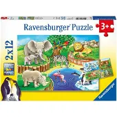 Ravensburger Puzzle Tiere Im Zoo 2x12 Teile