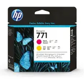 HP 771 Magenta/Gelb DesignJet Druckkopf, Designjet Z6200-Fotodruckerserie, Thermal Inkjet, Magenta, Gelb, CE018A, Singapur, 28 mm