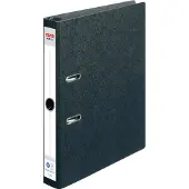 Herlitz Hängeordner maX.file, Rückenbreite: 50 mm, schwarz DIN A4, aus Hartpappe, aufgeklebtes Rückenschild