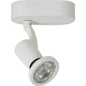 Lucide Jaster LED Spot, dreh- und kippbar, warmweiß (2700K), nicht dimmbar, Perlweiß, 12x6x15 cm
