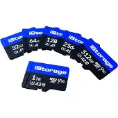 ISTORAGE microSD card 128GB, 128 GB, MicroSDXC, Klasse 10, UHS-III, 100 MB/s, 95 MB/s