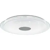 Eglo LANCIANO-Z Wand-/Deckenleuchte Lampe Beleuchtung - H9,5 x Ø77 cm - weiß, transparent - 38,1W inkl. - IP20