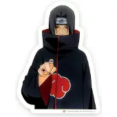 Teknofun , Neon-Wandlampe Itachi Uchiwa 40cm, Schwarz / Rot