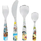 Gnali & Zani Kinderbesteck "Piraten", (Set, 4 tlg.), Made in Italy