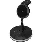 Deltaco 3-in-1 magnetinis belaidis įkroviklis, telefonas/TWS/laikrodis, LED lemputė / QI-1041