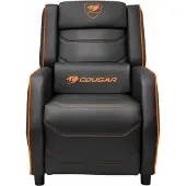 Cougar Gaming Sofa Ranger S, Gaming-Sessel, 160 kg, Gepolsterter Sitz, Universal, Schwarz/Orange, Schwarz, Orange