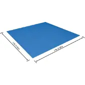 Bestway PE- Bodenplane 335 x 335 cm, blau, quadratisch