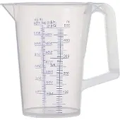 Pressol Messbecher 0,5 l blau bedruckte Skala Polypropylen