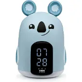BigBen Interactive RKIDSKOALA, Digitaler Wecker, Grau, Junge/Mädchen, LCD, AC, 100-240 V