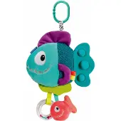 Ravensburger 4876 play+ Pop-it Piranha (blau), Kuscheltier mit vielen Spieleffekten, Baby-Spielzeug