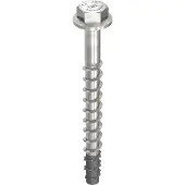 Heco MULTI-MONTI-plus SS A4 7,5 x 85, Sechskantkopf mit angepresster Scheibe, Sechskantkopf, blank, Spitz