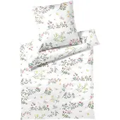 Elegante Seiden-Satin-Bettwäsche-Garnitur Songbird Farbe Weiss Größe 135x200+80x80