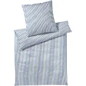 Elegante Bettwäsche-Garnitur Mako-Satin Double Farbe Ultramarin Größe 135x200+80x80