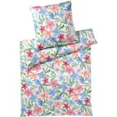 Elegante Bettwäsche-Garnitur Bambus-Baumw.-Satin Bravo Farbe Rouge Größe 135x200+80x80 AL