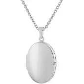 Trendor 28382 Damen-Kette mit Medaillon 925 Silber Rhodiniert