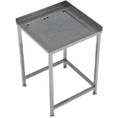 CombiSteel Ecktisch mit Abtropfschale - 650 x 650 -