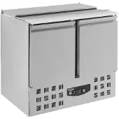 CombiSteel Gastro Kühltisch Kühltheke Saladette 1/1 2,5 GN, 2 Türen 900x700x870mm
