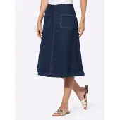 HEINE Jeansrock "Jeans-Rock Jeansrock in A-Form", Damen, Gr. 34, dunkelblau, Denim/Jeans, , Modisch, Röcke Jeansrock