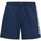 BOSS für Herren. 50508963 Delphin Badeanzug navy (M), Strandbekleidung, Recyceltes Polyester, Nachhaltig, Marine