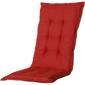 Madison Hochlehnerauflage 'Basic', rot, ca. 120 x 50 x 5 cm