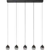 Lucide 5-Licht Pendellampe Tamino Schwarz