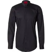 HUGO Slim-Fit Hemd aus Stretch-Baumwolle mit Stehkragen Grösse 41