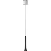OLIGO Rio LED-Pendelleuchte 1-flammig mit unsichtbarer Höhenverstellung-Schwarz matt-mit LED (2700K)