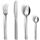 Amefa Besteckset Linen Silber (24er Set)