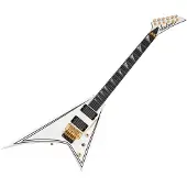 Jackson MJ Series Rhoads RR24MG weiß mit schwarzen Nadelstreifen