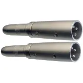 Stagg 2x Stereo-Klinkenbuchse / symmetrischer XLR-Stecker-Adapter