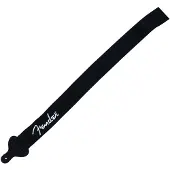 Fender Poly-Gitarrengurt 2 Zoll schwarz mit weißem Logo