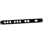 Adam hall 19-U-Rackblende Universal 1 HE