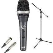 AKG D5 S Dynamisches Gesangsmikrofon mit Ständer und Kabel