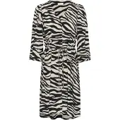 Kaffe Kleid in Creme/ Schwarz - 38