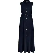 Apricot Midikleid "Midikleid aus Leinenmischung" mit Stoffgürtel, 2 tlg. mit Gürtel