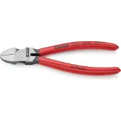 Knipex 72 01 160 KA Seitenschneider für Kunststoff runder Kopf mit Kunststoff überzogen 160 mm