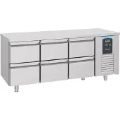 CombiSteel Kühltisch 6 Schubladen Energy Line