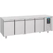 CombiSteel Gastro Edelstahl Kühltisch Kühltheke Kühlung -2/+8°C 4 Türen GN 1/1 1013 L