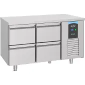 CombiSteel Gastro Edelstahl Kühltisch Kühltheke -2/+8°C 4 Schubladen 1/1GN 310 L