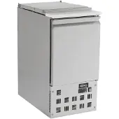 CombiSteel Gastro-Salatbar 109L – Edelstahl, 1-türig, ideal als Pizzatisch oder Thekenkühlung