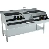 CombiSteel Cocktailtheke mit Spülbecken aus Edelstahl