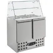 CombiSteel Gekühlte Saladette mit Glas 2 Türen