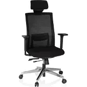 Hjh OFFICE CAPTIVA - Profi Chefsessel Schwarz