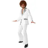 Suitmeister Disco Suit weiss Partyanzug