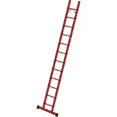 Günzburger Steigtechnik Sprossen-Anlegeleiter GFK mit Traverse 12 Sprossen - 036812